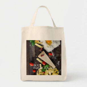 Bolso De Tela Texto personalizado de la comida italiana