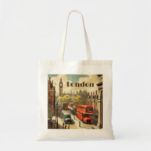 Bolso De Tela Texto personalizado de Londres Big Ben vintage