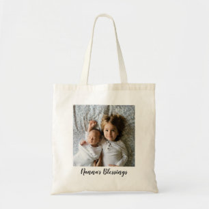 Bolso De Tela Texto personalizado, foto única de Nanna