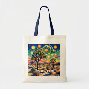 Bolso De Tela Texto personalizado Joshua Tree Van Gogh Desierto