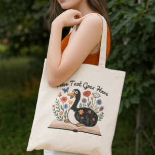 Bolso De Tela Texto Personalizado Silly Goose Agradecimiento a M