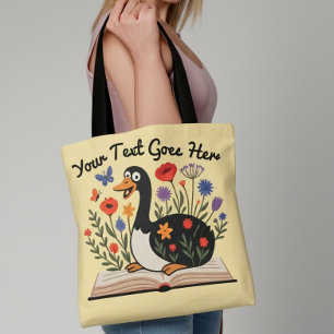 Bolso De Tela Texto Personalizado Silly Goose Agradecimiento a M