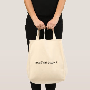 Bolso De Tela Texto propio de compra de comestibles ecológicos