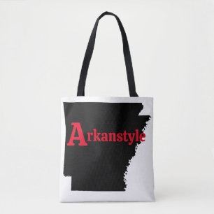 Bolso De Tela Texto Rojo Arkanstyle