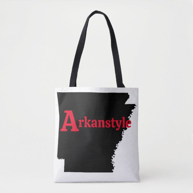 Bolso De Tela Texto Rojo Arkanstyle (Anverso)