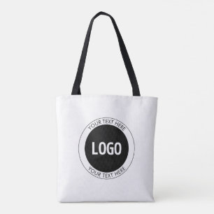 Bolso De Tela Texto simple de Personalizable y su logotipo o ima