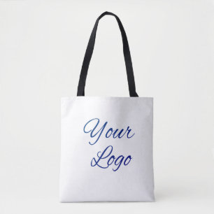 Bolso De Tela texto simple mínimo agregue su logotipo/diseño aqu