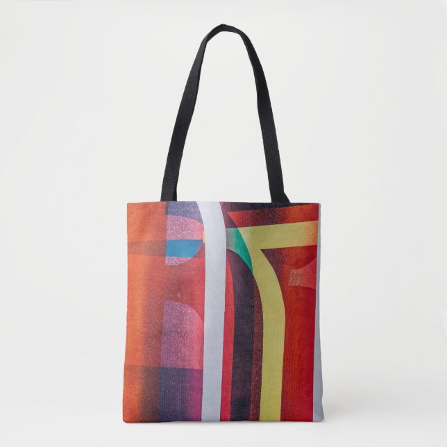 Bolso De Tela Textos blancos y rojos (Anverso)