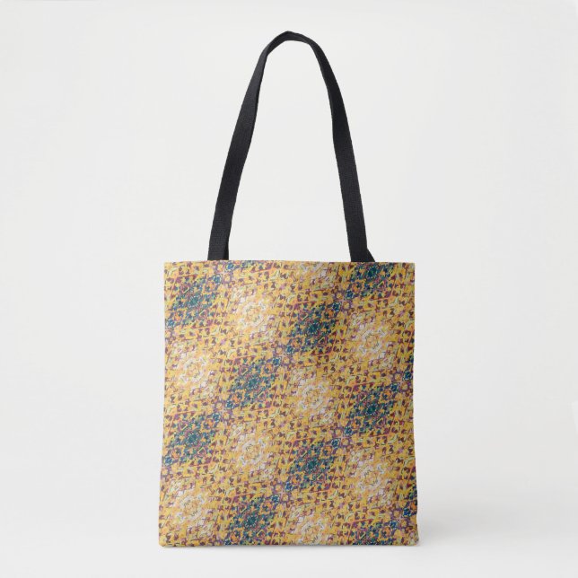 Bolso De Tela Textura #2 de la obra Piña. SERIE (Anverso)