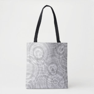 Bolso De Tela Textura abstracta de superficie de agua transparen