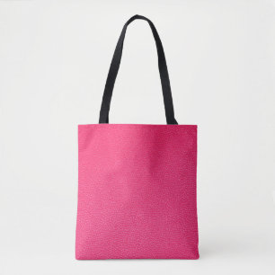 Bolso De Tela Textura de cuero rosa