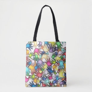 Bolso De Tela Textura de fondo abstracta de manos