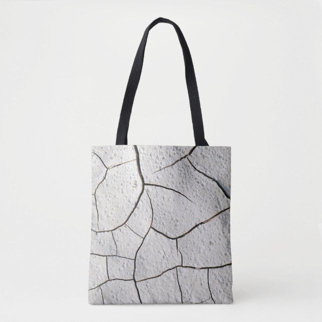 Bolso De Tela Textura de Guay de tierra rota (Anverso)