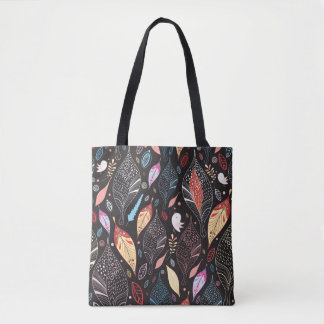 Bolso De Tela Textura de hoja de otoño