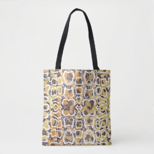Bolso De Tela Textura de impresión de animales de serpiente leop