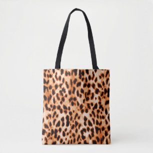 Bolso De Tela Textura de impresión de leopardo