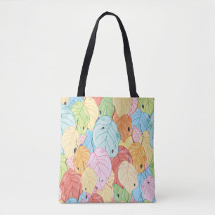 Bolso De Tela Textura de la hoja brillante: la naturaleza inspir