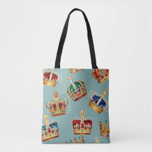 Bolso De Tela Textura de la moda barroca de la corona dorada