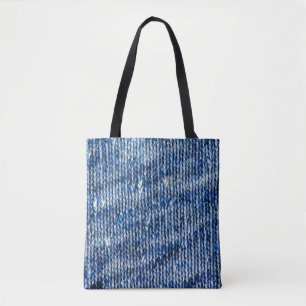 Bolso De Tela Textura de lana de tejido azul cierre foto de fond