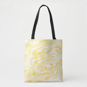 Bolso De Tela Textura de mármol amarillo. Dibujo de mano