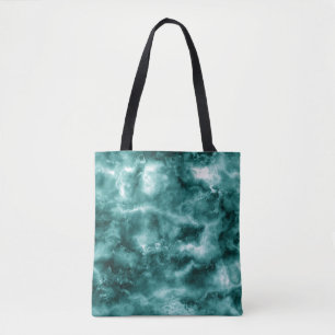 Bolso De Tela Textura de mármol verde oscuro