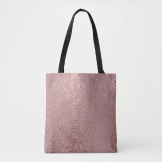 Bolso De Tela Textura de oro metálico, cuarzo rosa.