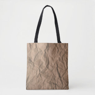Bolso De Tela Textura de papel reciclado rugosa y marrón