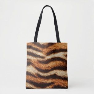 Bolso De Tela textura de piel de tigre