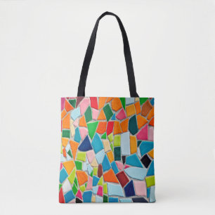 Bolso De Tela Textura de plantilla de mosaicos