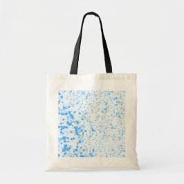 Bolso De Tela Textura de salpicadura - Azul