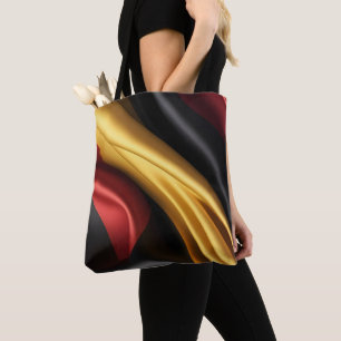 Bolso De Tela Textura de seda de bandera alemana