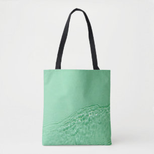 Bolso De Tela Textura de superficie de agua clara de color azul 