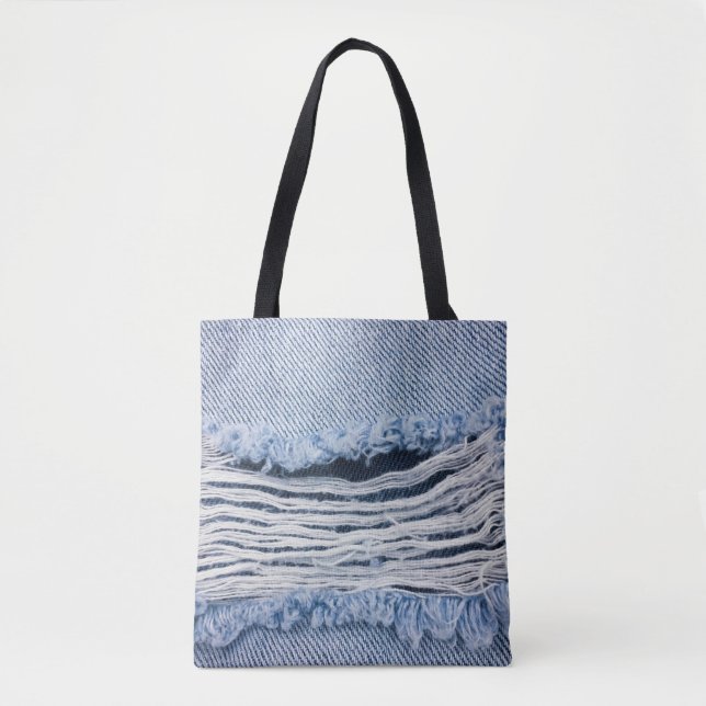 Bolso De Tela Textura de tela de lino natural  (Anverso)