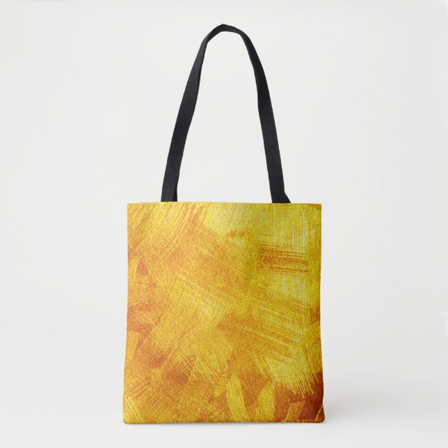 Bolso De Tela Textura dorada de lujo, fondo abstracto. (Anverso)