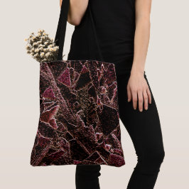 Bolso De Tela Textura estilo rocha marrom entalhada