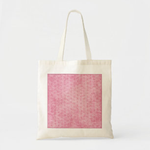 Bolso De Tela Textura nudosa rosada de la tela de felpilla