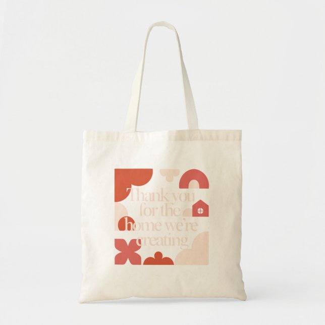 Bolso De Tela Thank You for the Home We’re Creating - Valentines (Frente)