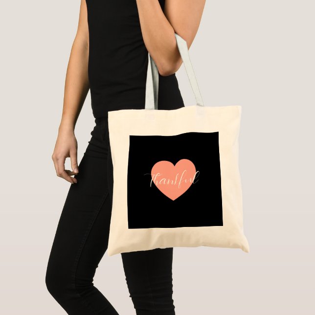 Bolso De Tela Thankful - Collection Automne Doux (Anverso (producto))