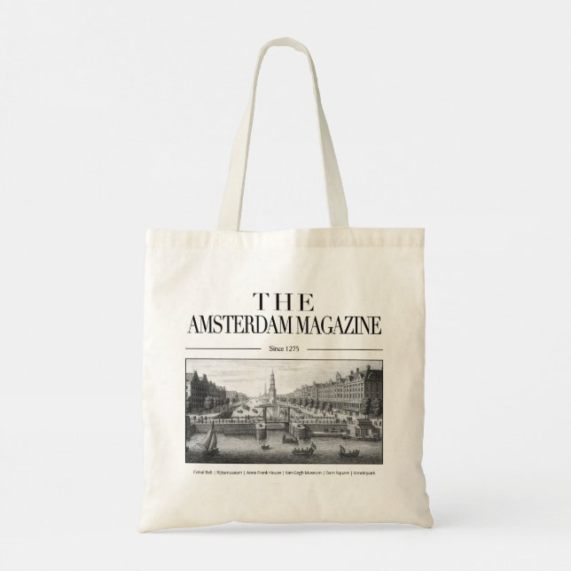 Bolso De Tela The Amsterdam Magazine Tote, Old City Amsterdam (Reverso)