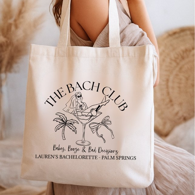 Bolso De Tela The Bach Club Bachelorette Tote Bag – Palm Trees,  (Subido por el creador)