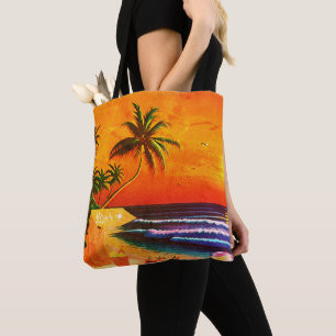 BOLSO DE TELA THE BEACH SUNSET