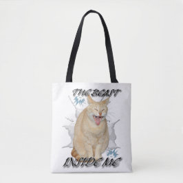 Bolso De Tela The Beast Inside Me funny meme bag