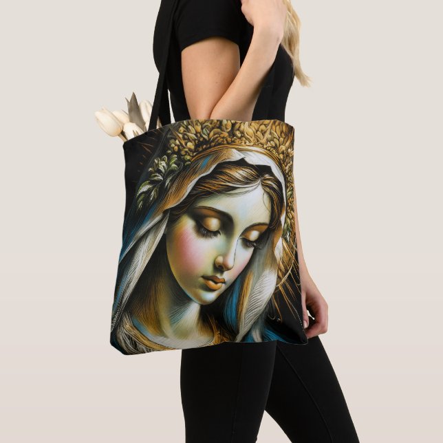 Bolso De Tela The Blessed Mother (Detalle)