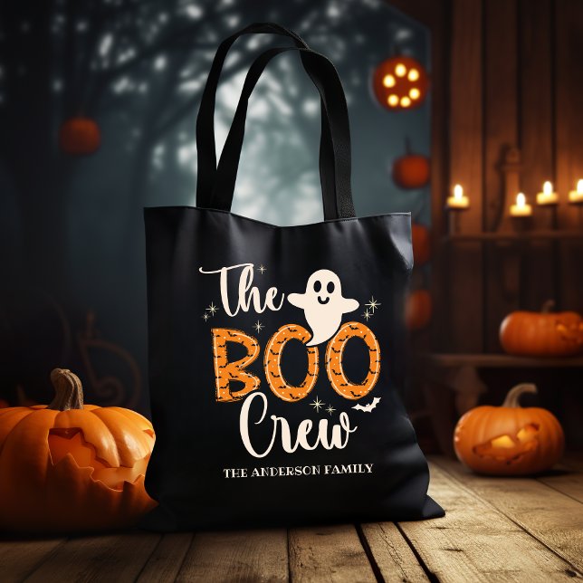 Bolso De Tela The Boo Crew Family Name Halloween (Subido por el creador)