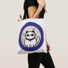 Bolso De Tela The Cat on The Moon Bag