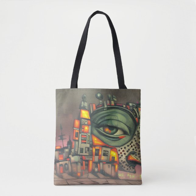 Bolso De Tela The City Sleeps (Anverso)