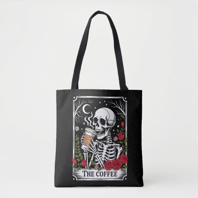Bolso De Tela The Coffee Witchy Vibes Tote Bag – Magical Goth  (Anverso)