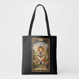 Bolso De Tela The Corgi Tarot Card