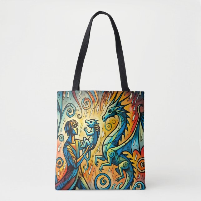 Bolso De Tela  the dragon keeper (Anverso)