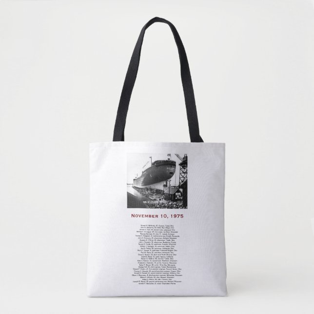 Bolso De Tela The Edmund Fitzgerald (Anverso)